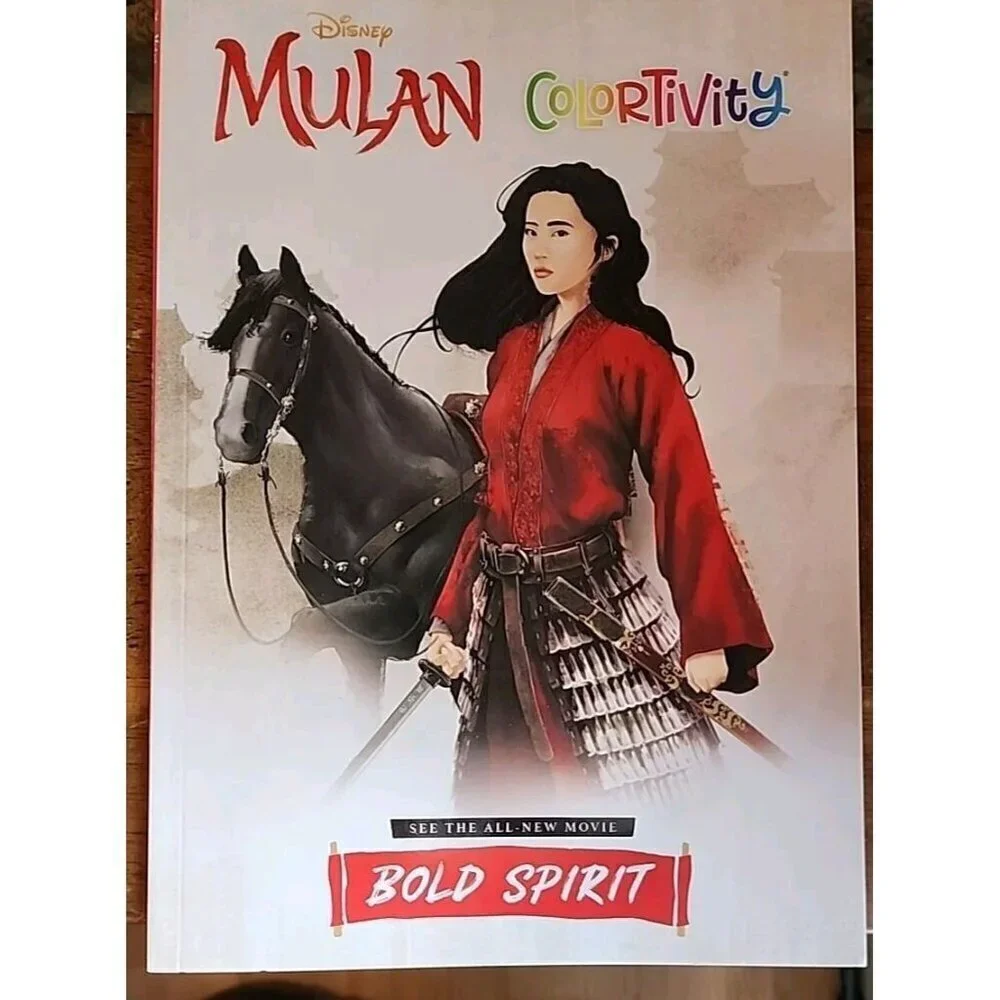 Disney Mulan Coloring and Activity Book - Bold Spirit 80 pages by Dreamtivity